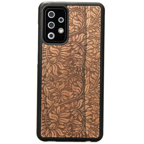 Custodia in legno con foglie di melo per Samsung Galaxy A52/A52s 5G (1/3)