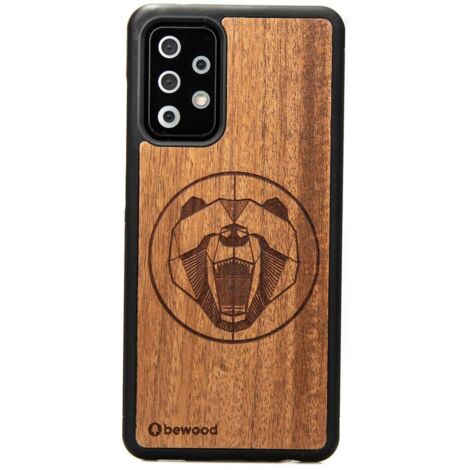 Custodia in legno per Samsung Galaxy A52/A52s 5G MERBAU BEAR (1/3)