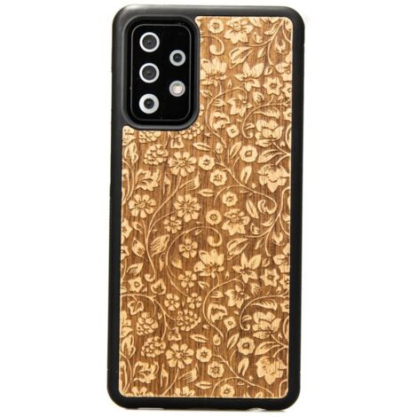 Custodia in legno per Samsung Galaxy A52/A52s 5G FIORI SELVATICI ANIEGRE (1/3)