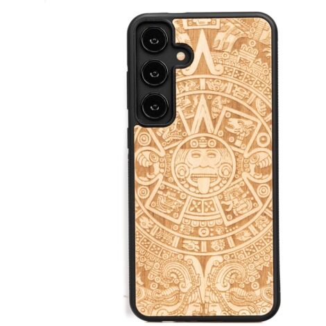 Custodia in legno Bewood per Samsung Galaxy S24 Plus CALENDARIO AZTECO ANIEGRE (1/4)