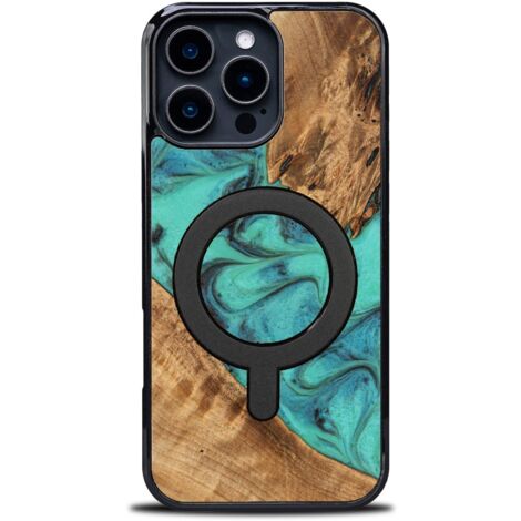 Custodia Bewood Unique per iPhone 16 Pro Max - Turchese con MagSafe (1/5)