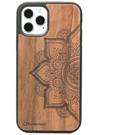 Custodia in legno per iPhone 12 / 12 Pro MANDALA MELO (1/3)