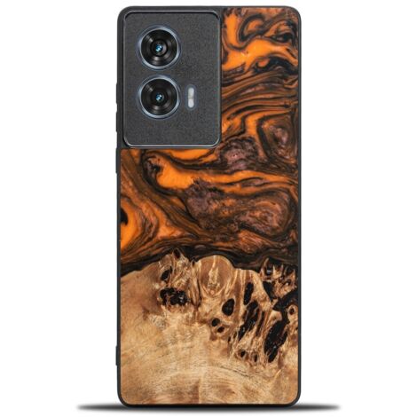 Custodia Bewood Unique per Motorola Edge 50 Fusion - Arancione (1/2)