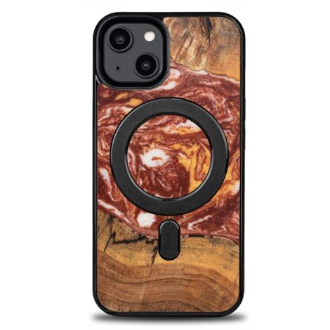 Custodia Bewood Unique per iPhone 14 - Pianeti - Marte con MagSafe (1/5)