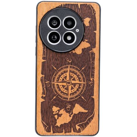 Custodia in legno Bewood per OnePlus 13 WIND ROSE MERBAU (1/5)
