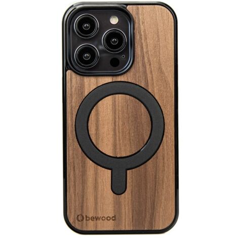 Custodia in legno Bewood per iPhone 15 Pro NOCE AMERICANO con MagSafe (1/3)