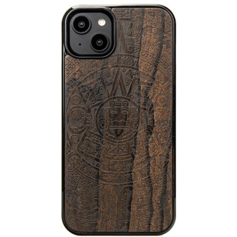 Custodia in legno Bewood per iPhone 15 Plus CALENDARIO AZTECO ZIRICOTE (1/5)