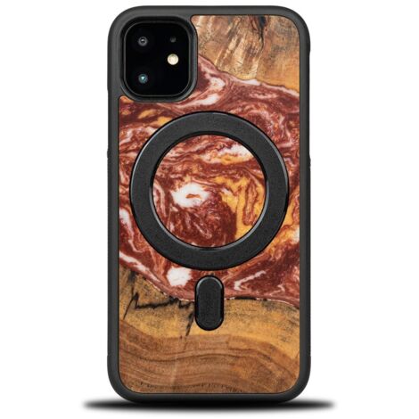 Custodia Bewood Unique per iPhone 11 - Pianeti - Marte con MagSafe (1/5)