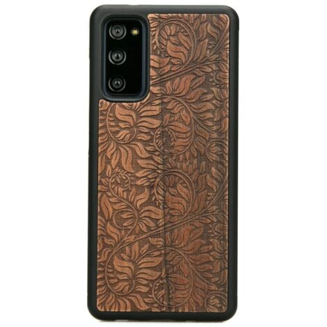 Custodia in legno con foglie di melo per Samsung Galaxy S20 FE (1/3)
