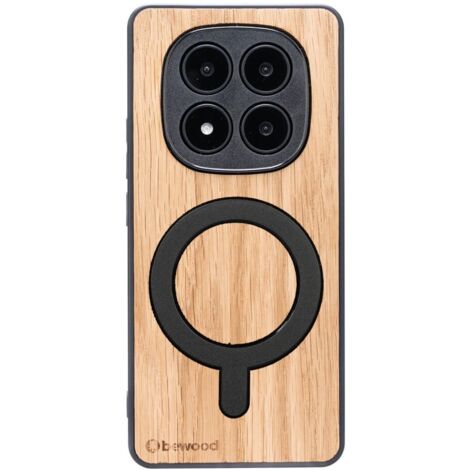 Custodia in legno Bewood per Xiaomi Redmi Note 14 Pro Plus 5G OAK con MagSafe (1/3)