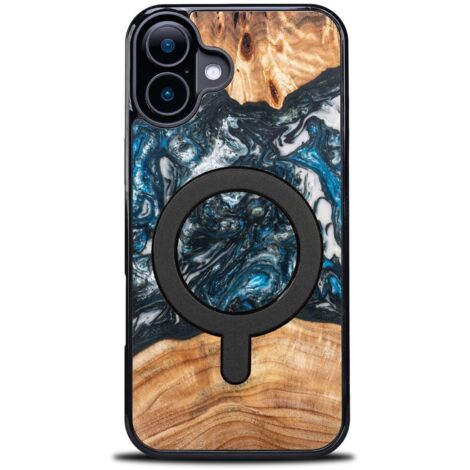 Custodia esclusiva Bewood per iPhone 16 Plus - Pianeti - Terra con MagSafe (1/5)