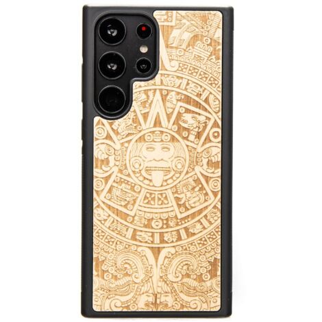 Custodia in legno Bewood per Samsung Galaxy S23 Ultra CALENDARIO AZTECO ANIEGRE (1/4)