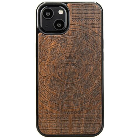 Custodia in legno per iPhone 13 CALENDARIO AZTECO ZIRICOTE (1/3)