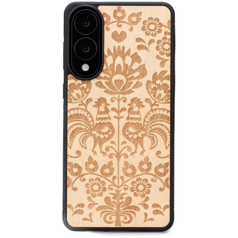 Custodia in legno Bewood per Samsung Galaxy S25 Edge POLACCO FOLK ANIEGRE (1/5)