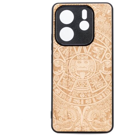 Custodia in legno Bewood per Xiaomi Redmi Note 14 5G CALENDARIO AZTECO ANIEGRE (1/2)