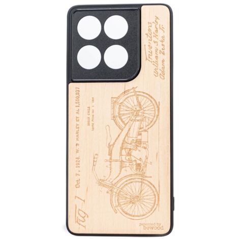 Custodia in legno Bewood per Motorola Edge 60 / 60 Fusion 5G HARLEY PATENT ANIEGRE (1/2)