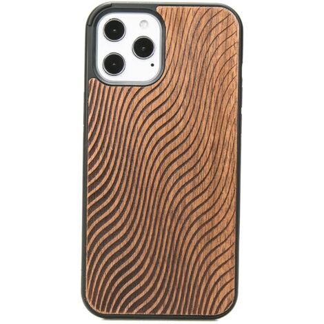 Custodia in legno per iPhone 12 Pro Max WAVES MERBAU (1/3)