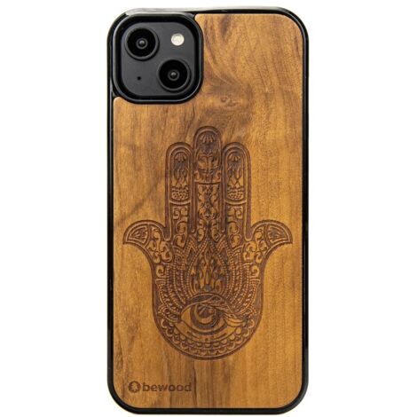 Custodia in legno Bewood per iPhone 15 Plus HAMSA IMBUIA (1/5)