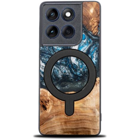 Custodia esclusiva Bewood per Motorola Edge 60 / 60 Fusion 5G - Pianeti - Terra con MagSafe (1/3)