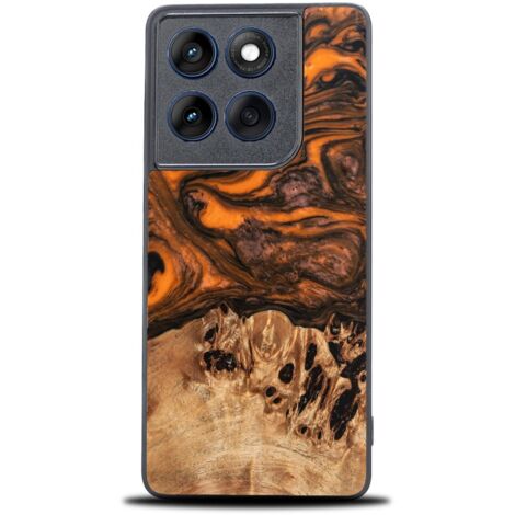 Custodia Bewood Unique per Motorola Edge 60 Pro 5G - Arancione (1/2)