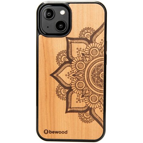 Custodia in legno Bewood per iPhone 14 MANDALA MELO (1/5)