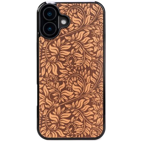 Custodia in legno Bewood per iPhone 16 Plus FOGLIE DI MELA (1/5)