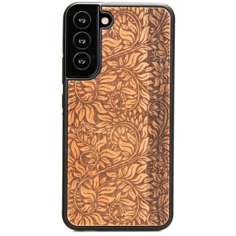 Custodia in legno con foglie di melo per Samsung Galaxy S22 Plus (1/3)