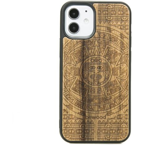 Custodia in legno per iPhone 12 Mini CALENDARIO AZTECO LIMBA (1/3)