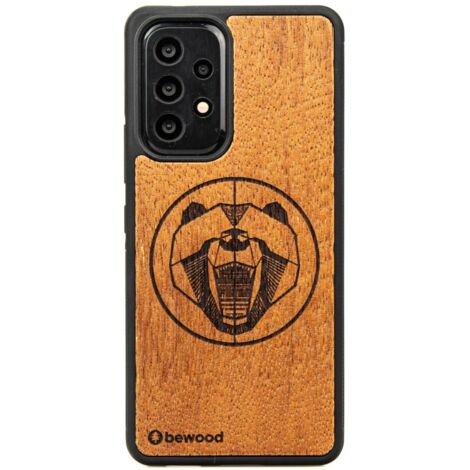 Custodia in legno per Samsung Galaxy A53 5G MERBAU BEAR (1/4)
