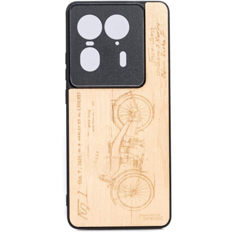 Custodia in legno Bewood per Motorola Edge 50 Ultra HARLEY PATENT ANIEGRE (1/2)