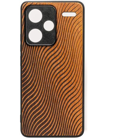 Custodia in legno Bewood per Xiaomi Redmi Note 13 Pro Plus 5G MERBAU WAVES (1/2)