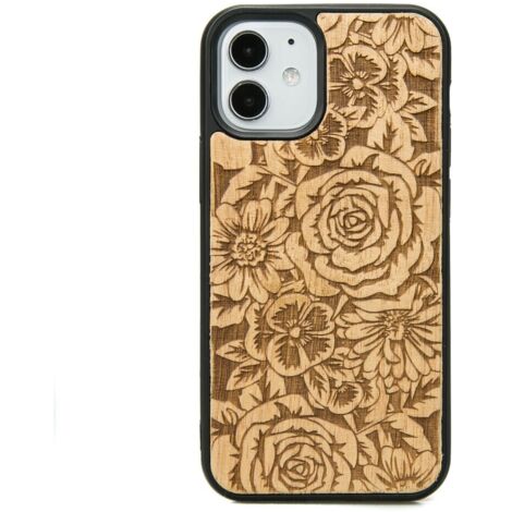 Custodia in legno per iPhone 12 Mini ROSE ANIEGRE (1/3)