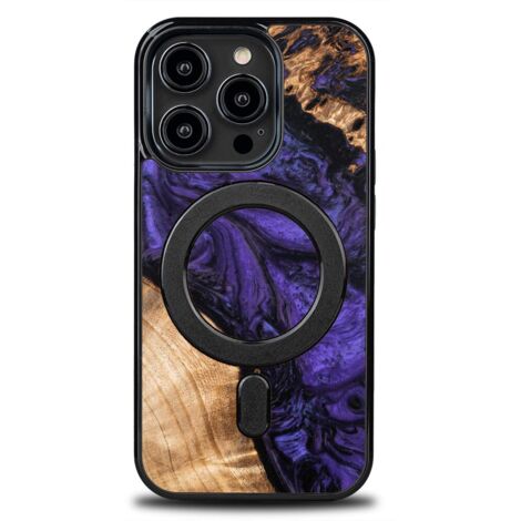 Custodia Bewood Unique per iPhone 14 Pro - Viola con MagSafe (1/5)