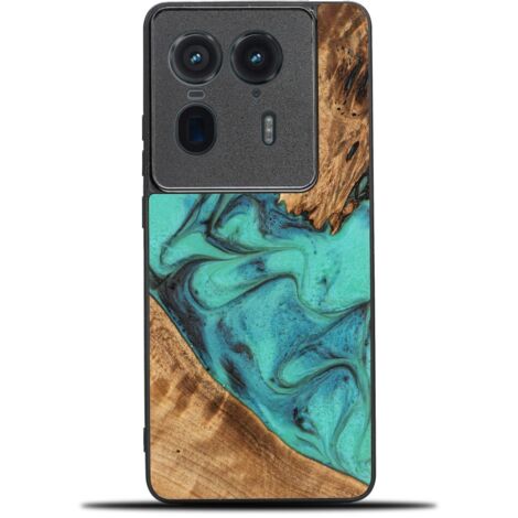 Custodia Bewood Unique per Motorola Edge 50 Ultra - Turchese (1/2)