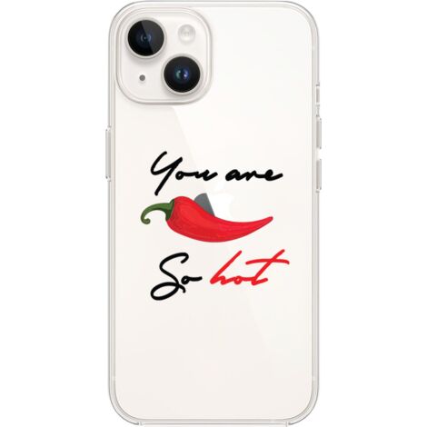 Custodia per iPhone 13, trasparente, Flexi in silicone, peperoncino (1/5)