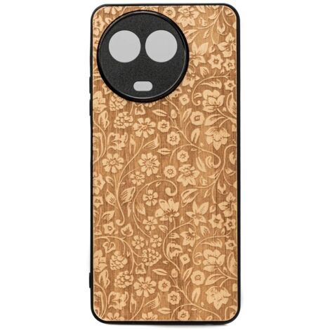 Custodia in legno Bewood per Realme 11 5G FIORI SELVATICI ANIEGRE (1/2)