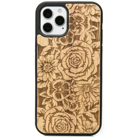 Custodia in legno per iPhone 12 / 12 Pro ROSES ANIEGRE (1/3)