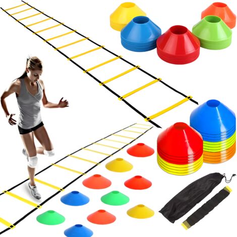 SET DI ALLENAMENTO CALCIO 6M SCALETTA DI COORDINAZIONE + CONI