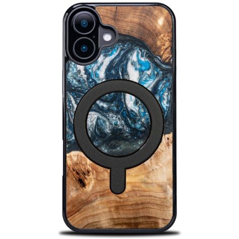 Custodia Bewood Unique per iPhone 16 - Pianeti - Terra con MagSafe (1/5)