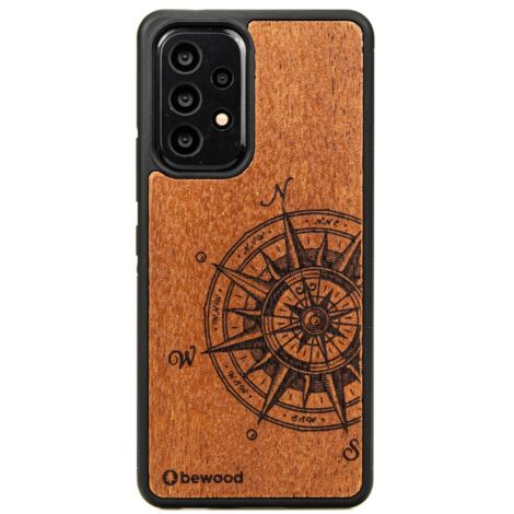 Custodia in legno per Samsung Galaxy A53 5G TRAVELER MERBAU (1/4)