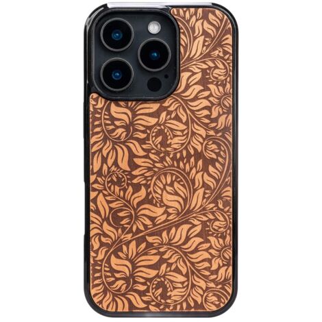 Custodia in legno Bewood per iPhone 16 Pro FOGLIE DI MELA (1/5)
