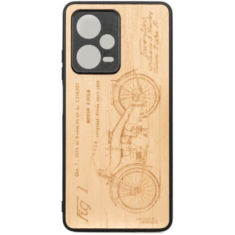 Bewood Redmi Note 12 5G Custodia in legno HARLEY PATENT ANIEGRE (1/2)