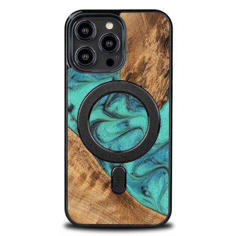 Custodia Bewood Unique per iPhone 15 Pro Max - Turchese con MagSafe (1/5)