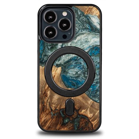 Custodia Bewood Unique per iPhone 13 Pro - Pianeti - Terra con MagSafe