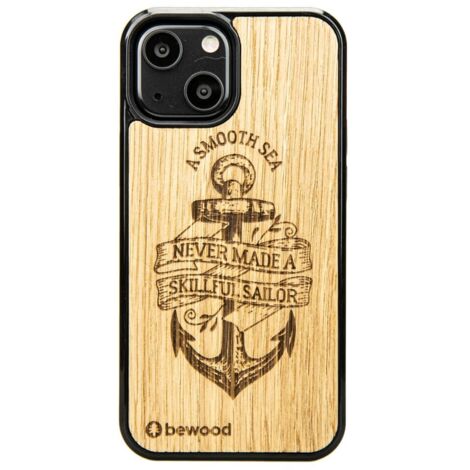 Custodia in legno per iPhone 13 Mini ANCORA QUERCIA (1/3)