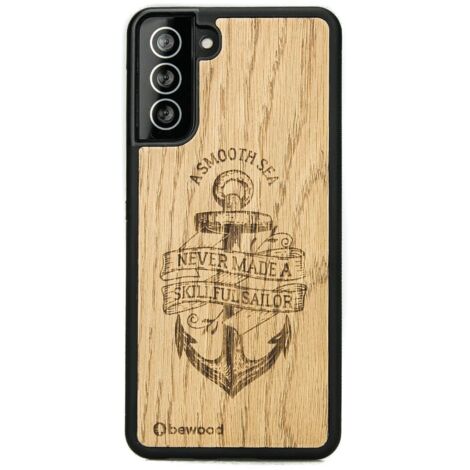 Custodia in legno per Samsung Galaxy S21 ANCORA QUERCIA (1/3)