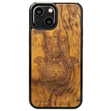 Custodia in legno HAMSA IMBUIA per iPhone 13 Mini (1/3)