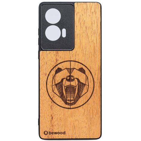 Custodia in legno Bewood per Motorola Edge 50 Fusion MERBAU BEAR (1/2)