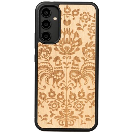 Custodia in legno Bewood per Samsung Galaxy A34 5G POLACCO FOLK ANIEGRE (1/4)