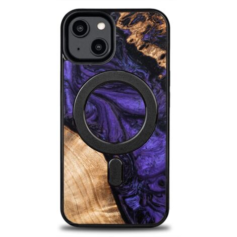 Custodia Bewood Unique per iPhone 14 - Viola con MagSafe (1/5)